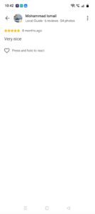Google review from Mohammad Ismail for CMS Interiors